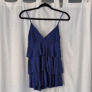 Forever 21 Deep Blue Layered Camisole